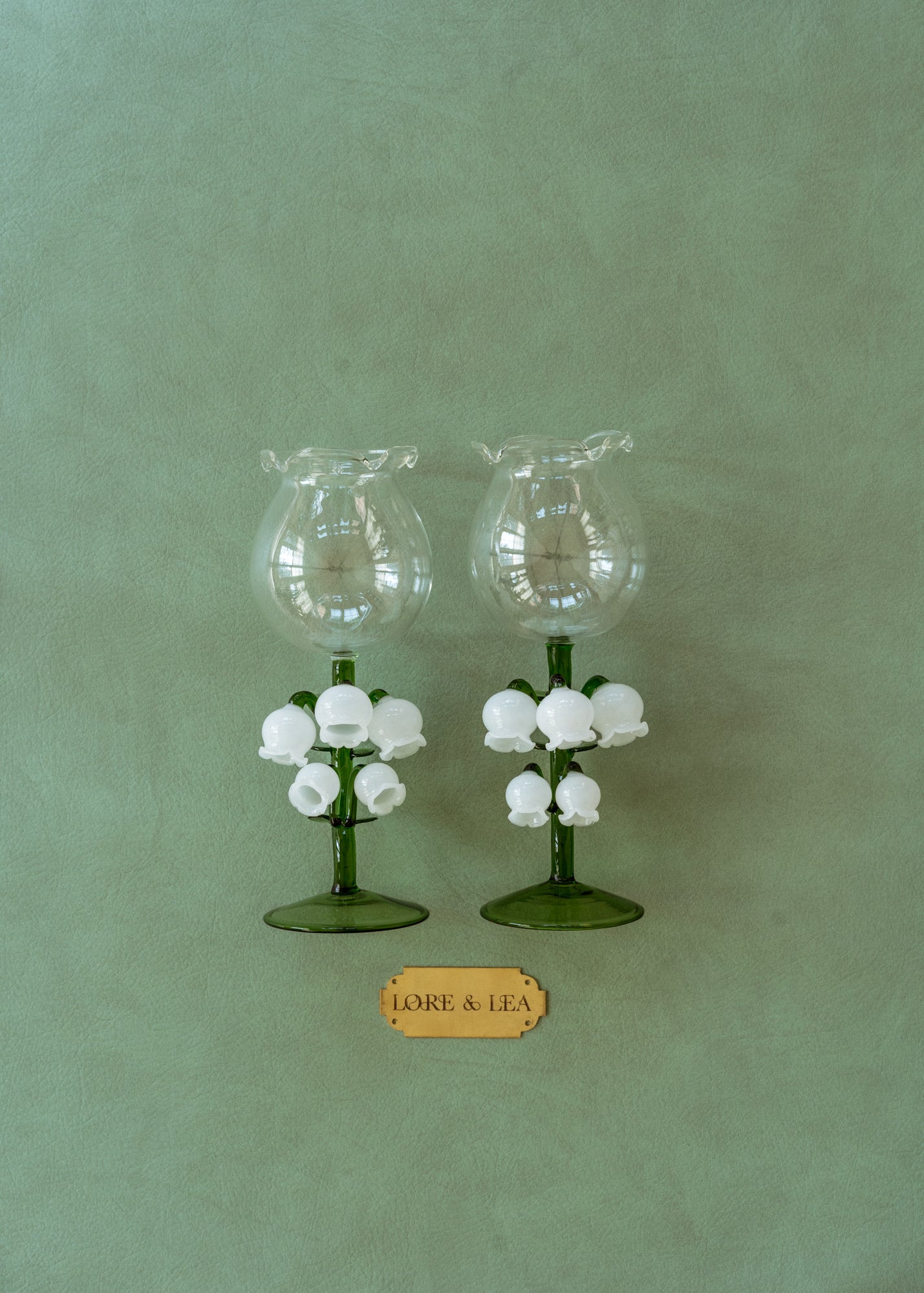 Lily of the Valley Wine Glass
