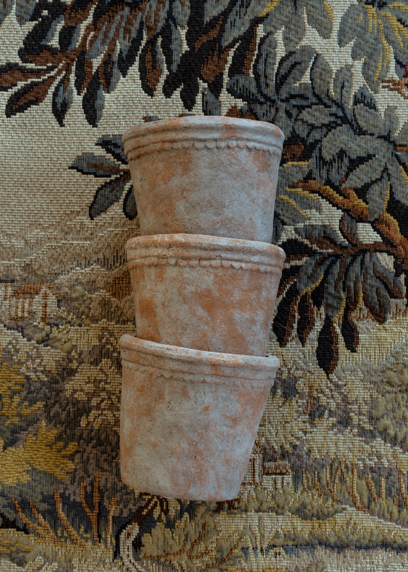 Aged Scallop Garden Pot
